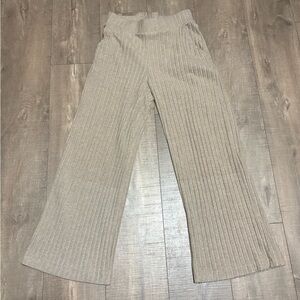 Lou & Grey Brushed Rib Wide Leg Pants